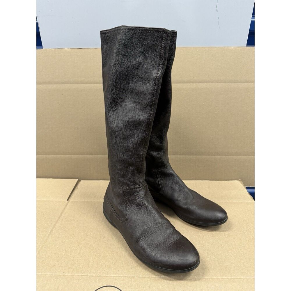 GUCCI Calfskin Riding Boots Brown Size 39 US 8.5‎